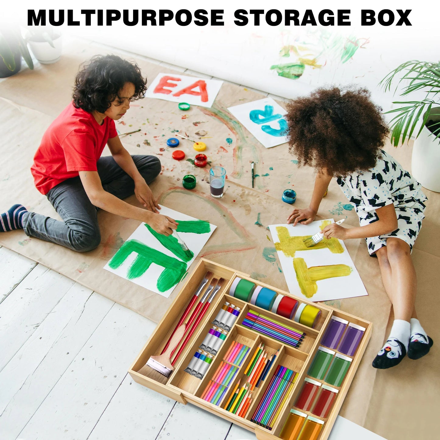 Organizador Expandible de Bambú para Gavetas – 8 Compartimentos Ajustables | SOCIA Living