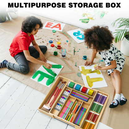 Organizador Expandible de Bambú para Gavetas – 8 Compartimentos Ajustables | SOCIA Living